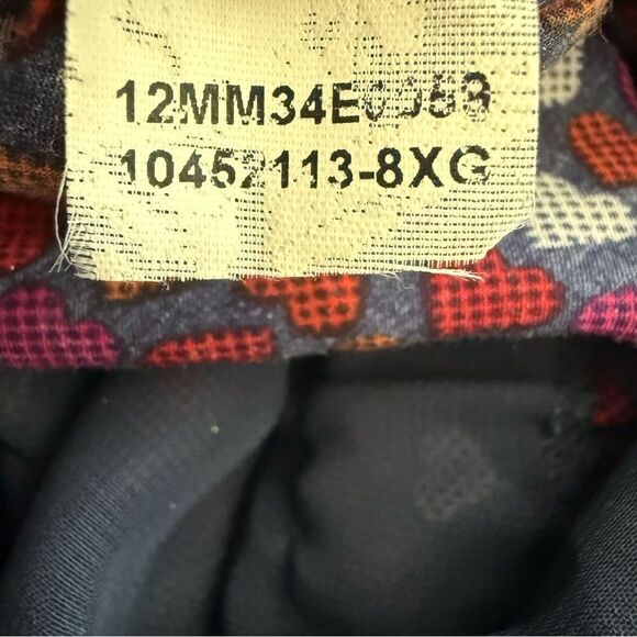 Q-Mack Multicolor Heart Patterned Lined Mini Dress Preowned in Good Condition - Picture 8 of 9